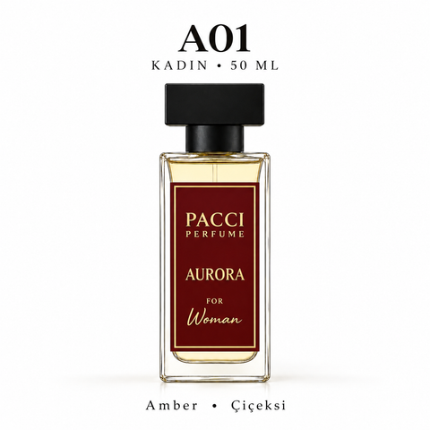 PACCI A01 Kadın Parfümü 50 ML – Amber • Çiçeksi