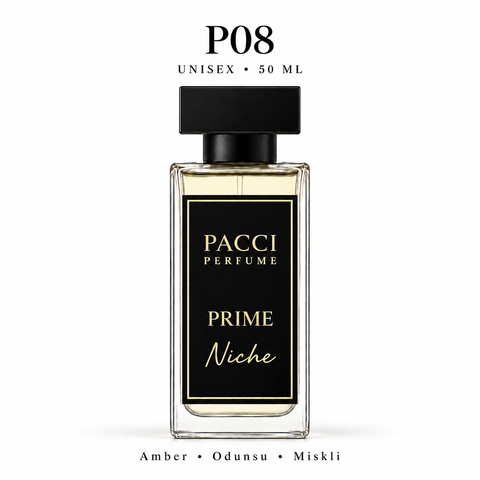 PACCI P08 Niche Unisex Parfüm 50 ML – Çiçeksi • Amber • Odunsu