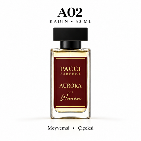 PACCI A02 Kadın Parfümü 50 ML – Meyvemsi • Çiçeksi