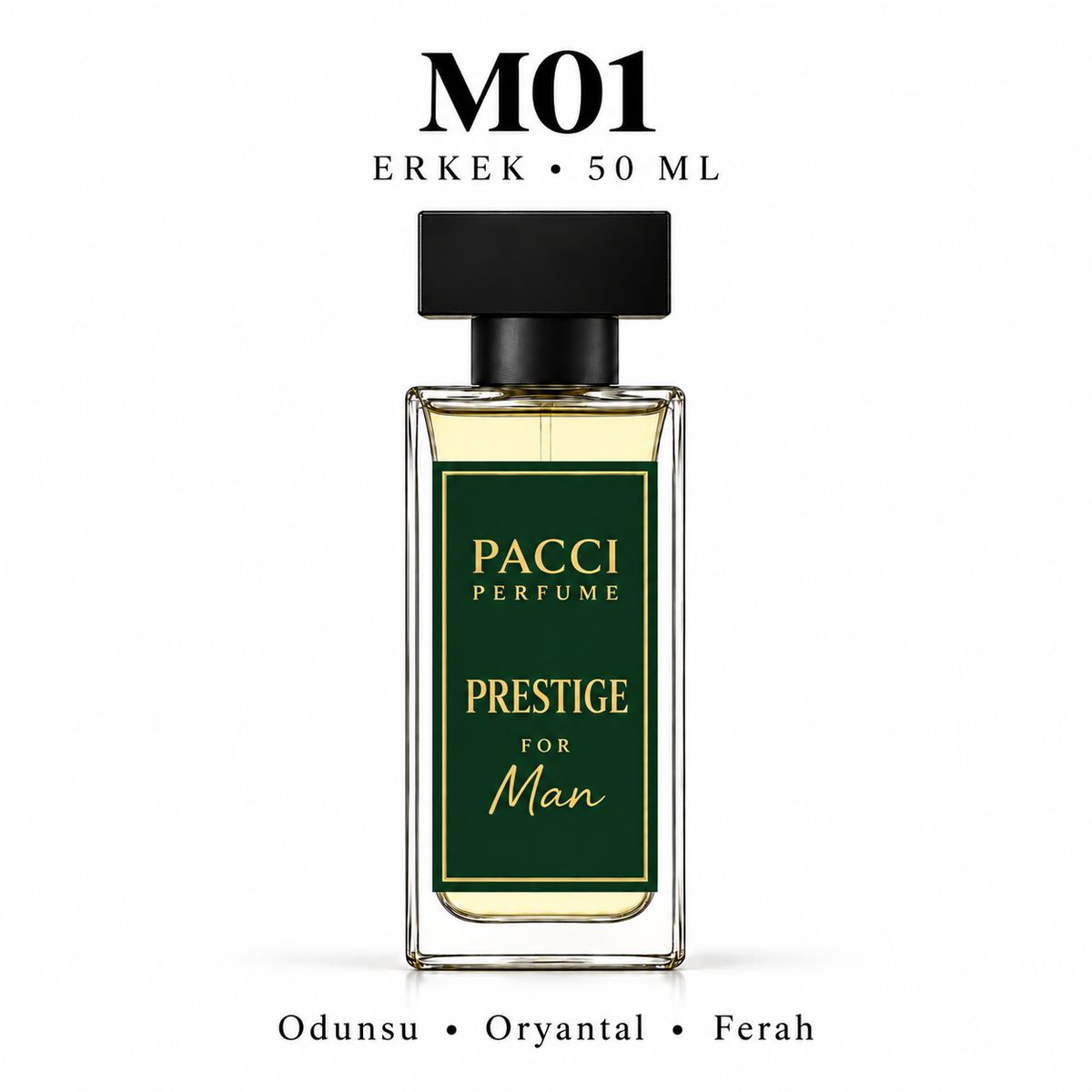 PACCI M01 Erkek Parfümü 50 ML – Odunsu • Oryantal • Ferah