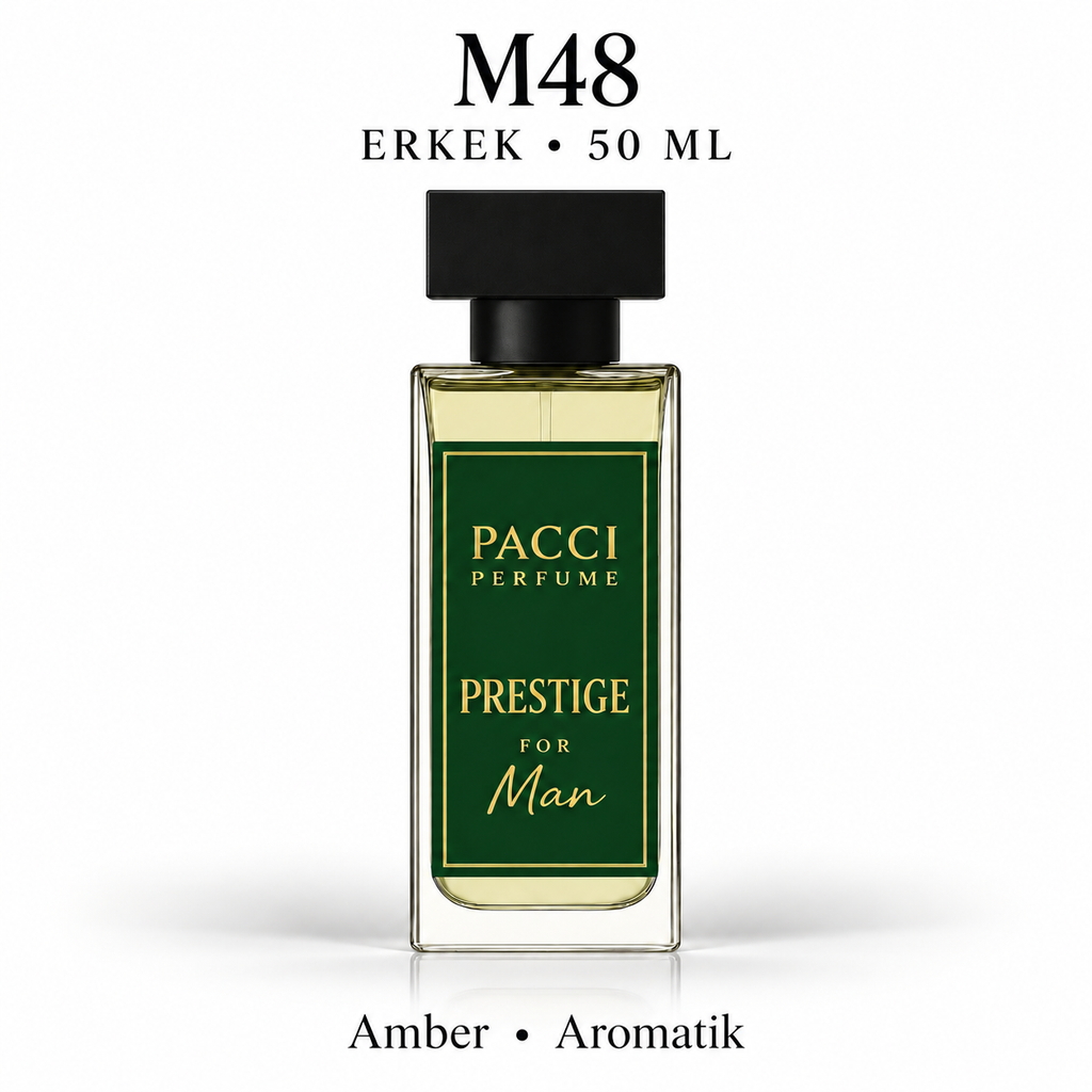 PACCI M48 Erkek Parfümü 50 ML – Amber • Aromatik