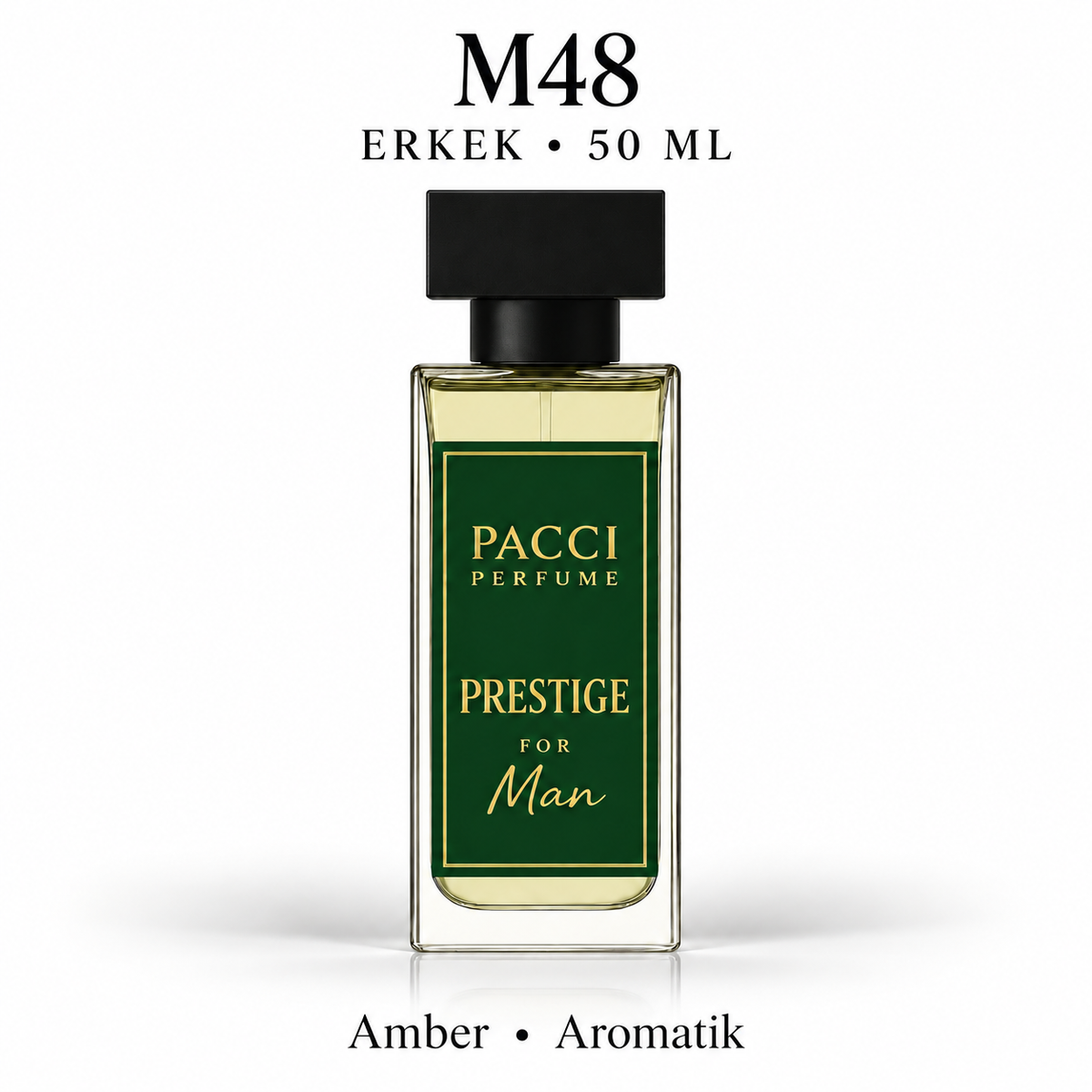 PACCI M48 Erkek Parfümü 50 ML – Amber • Aromatik