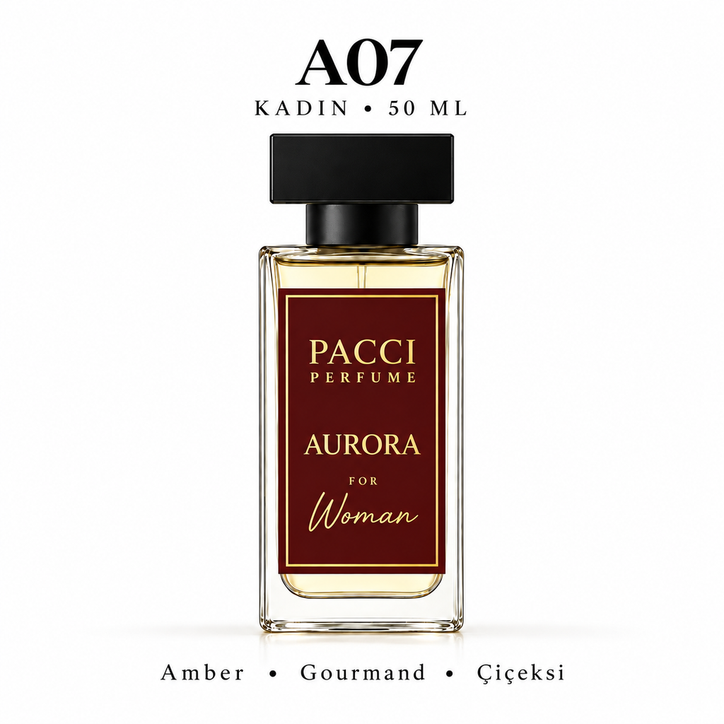 PACCI A07 Kadın Parfümü 50 ML – Amber • Gourmand • Çiçeksi