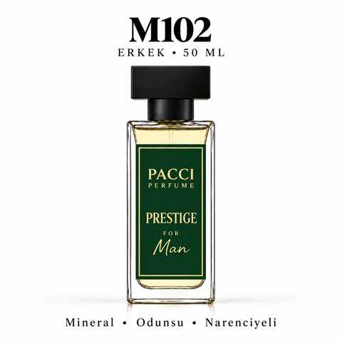 PACCI M102 Erkek Parfümü 50 ML – Mineral • Odunsu • Narenciyeli