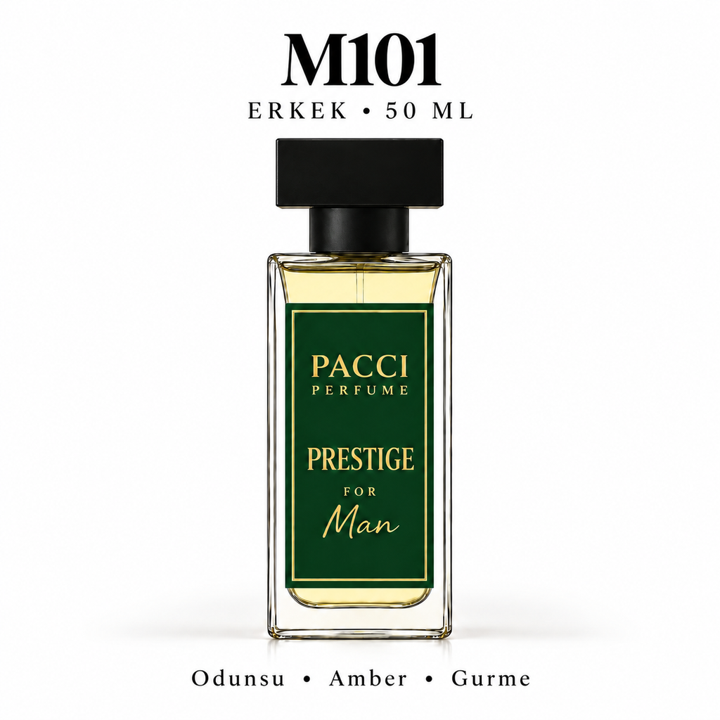 PACCI M101 Erkek Parfümü 50 ML – Odunsu • Amber • Gurme