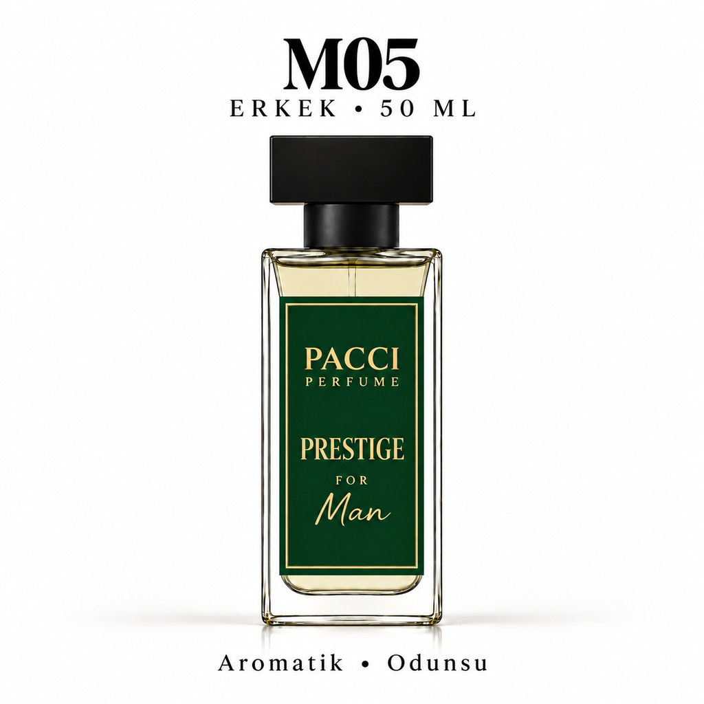 PACCI M05 Erkek Parfümü 50 ML – Aromatik • Odunsu