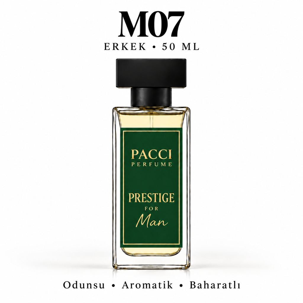 PACCI M07 Erkek Parfümü 50 ML – Odunsu • Aromatik • Baharatlı