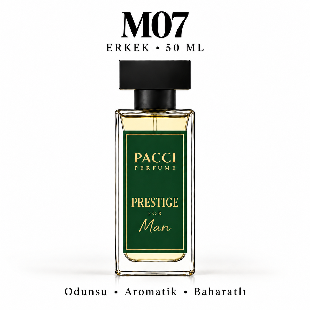 PACCI M07 Erkek Parfümü 50 ML – Odunsu • Aromatik • Baharatlı
