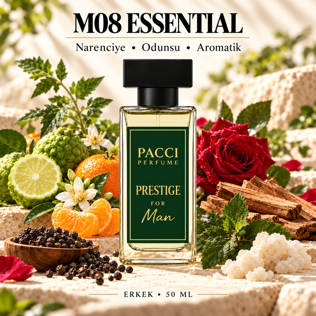 Lacoste Essential esintili PACCI M08 erkek parfümü 50 ML