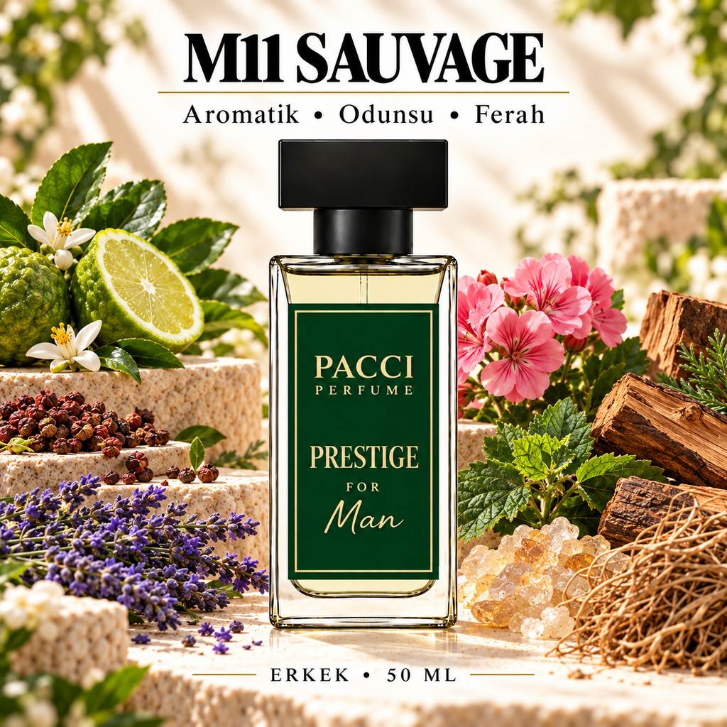Dior Sauvage esintili PACCI M11 erkek parfümü 50 ML