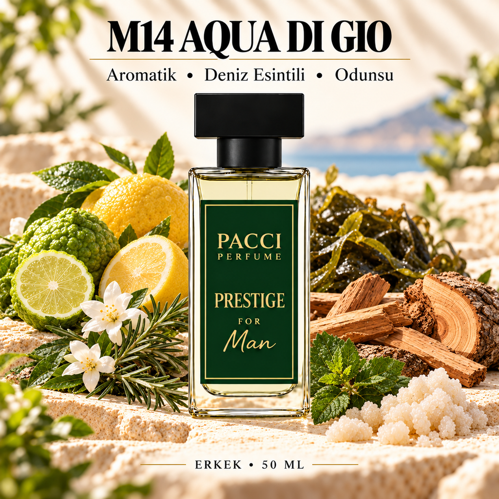Giorgio Armani Acqua di Giò esintili PACCI M14 erkek parfümü 50 ML