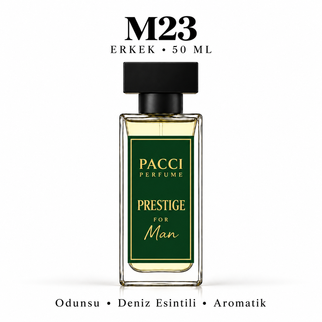 PACCI M23 Erkek Parfümü 50 ML – Odunsu • Deniz Esintili • Aromatik