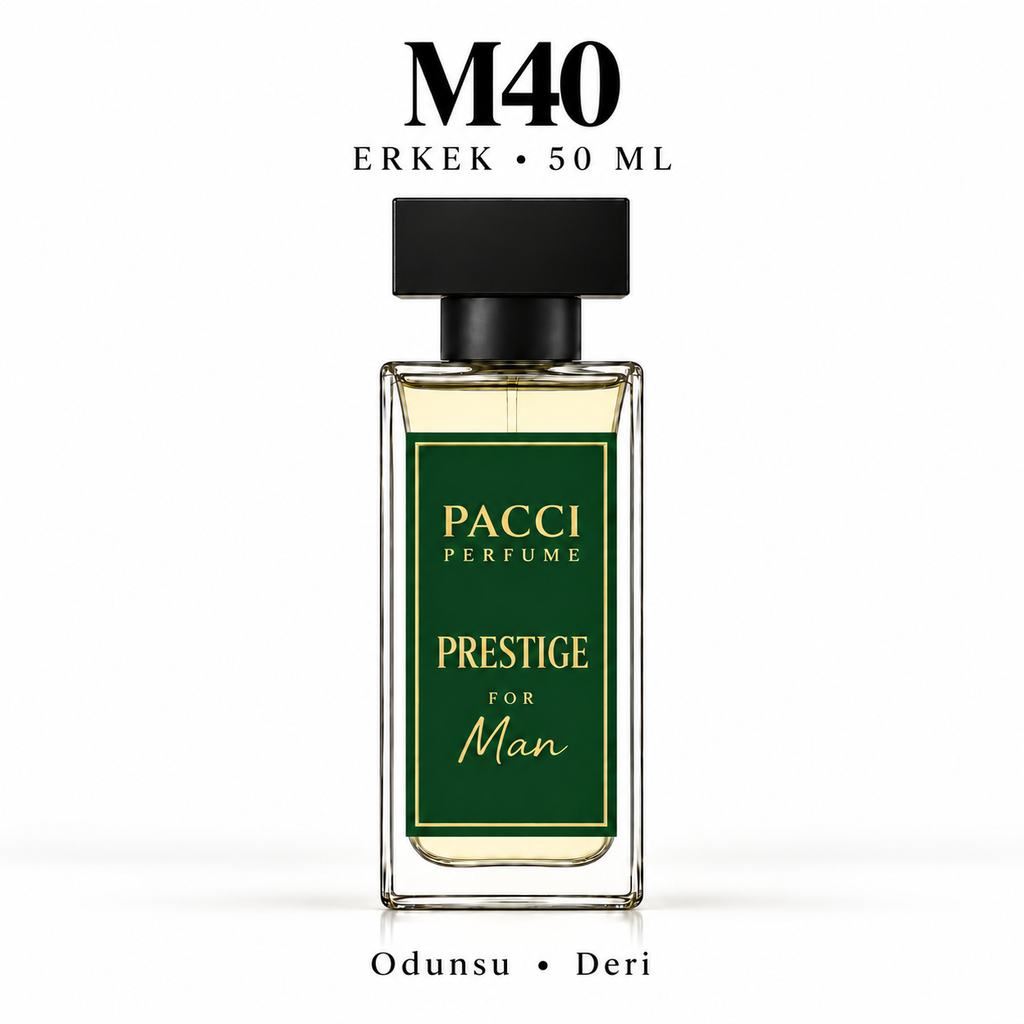 PACCI M40 Erkek Parfümü 50 ML – Odunsu • Deri