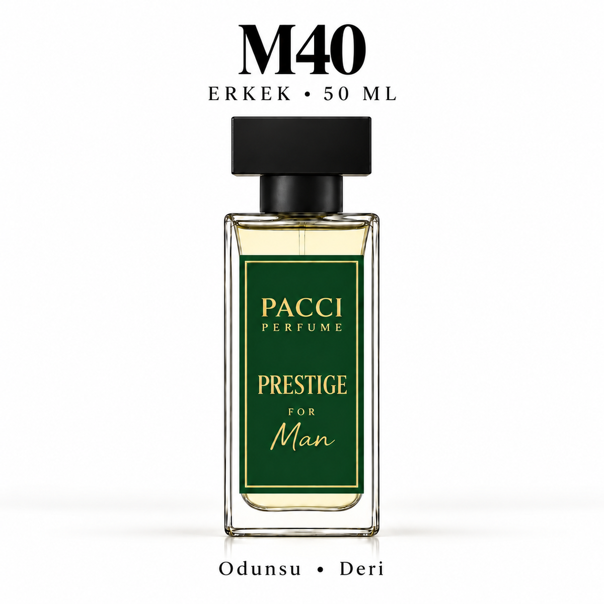 PACCI M40 Erkek Parfümü 50 ML – Odunsu • Deri