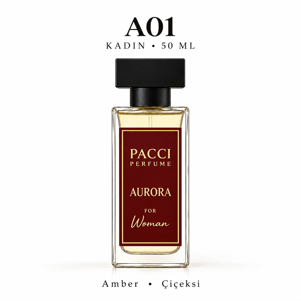 PACCI A01 Kadın Parfümü 50 ML – Amber • Çiçeksi
