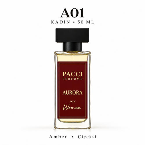 PACCI A01 Kadın Parfümü 50 ML – Amber • Çiçeksi