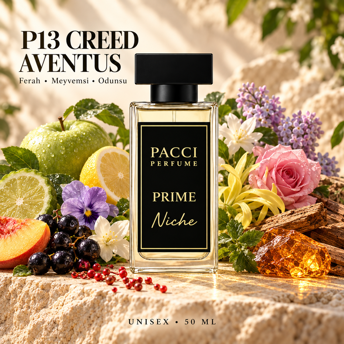 Creed Aventus esintili PACCI P13 niche unisex parfüm 50 ML