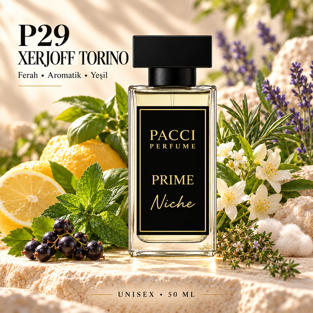 Xerjoff Torino21 esintili PACCI P29 niche unisex parfüm 50 ML