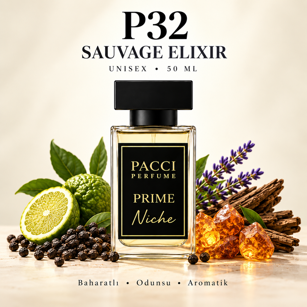 Dior Sauvage Elixir esintili PACCI P32 niche unisex parfüm 50 ML