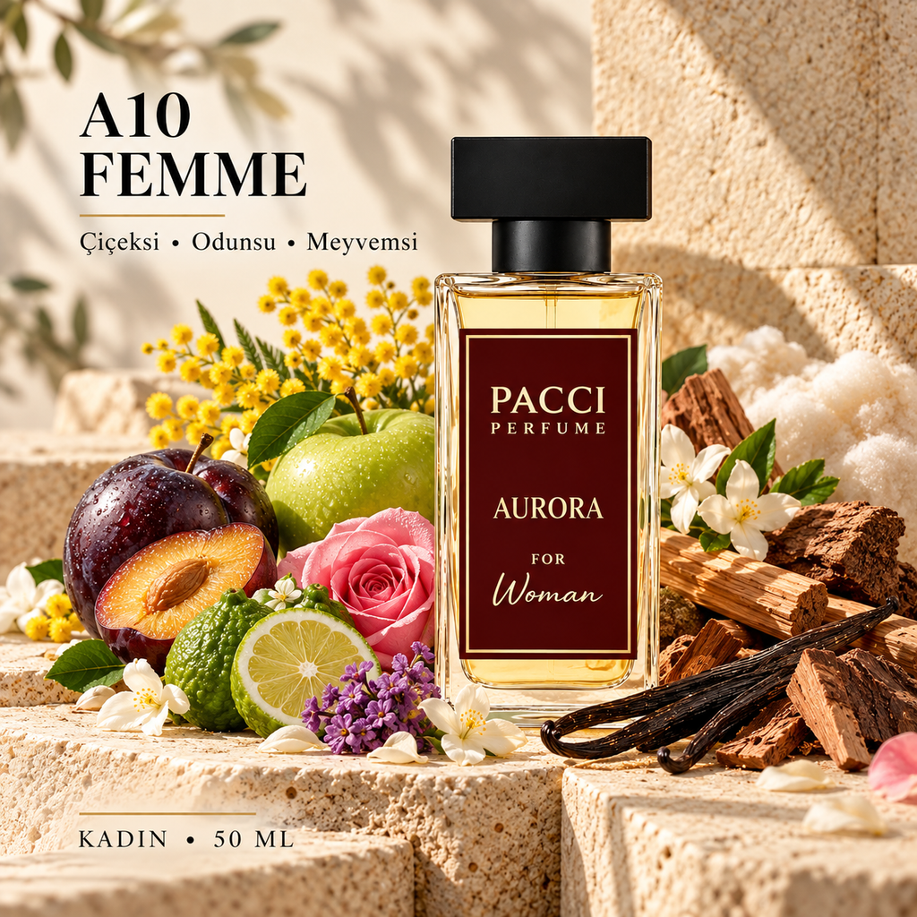 Lacoste Pour Femme esintili PACCI A10 kadın parfümü 50 ML