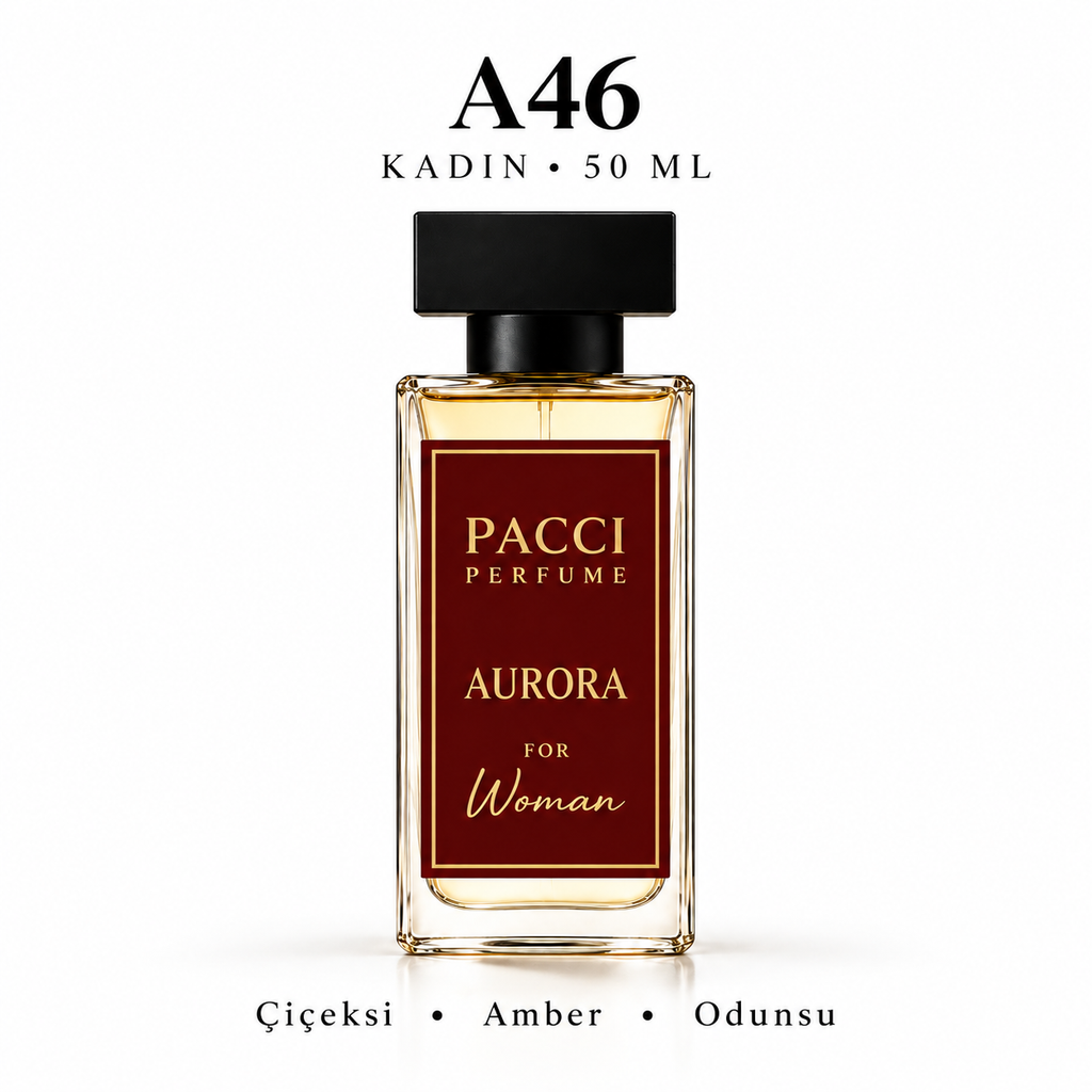 PACCI A46 Kadın Parfümü 50 ML – Çiçeksi • Amber • Odunsu