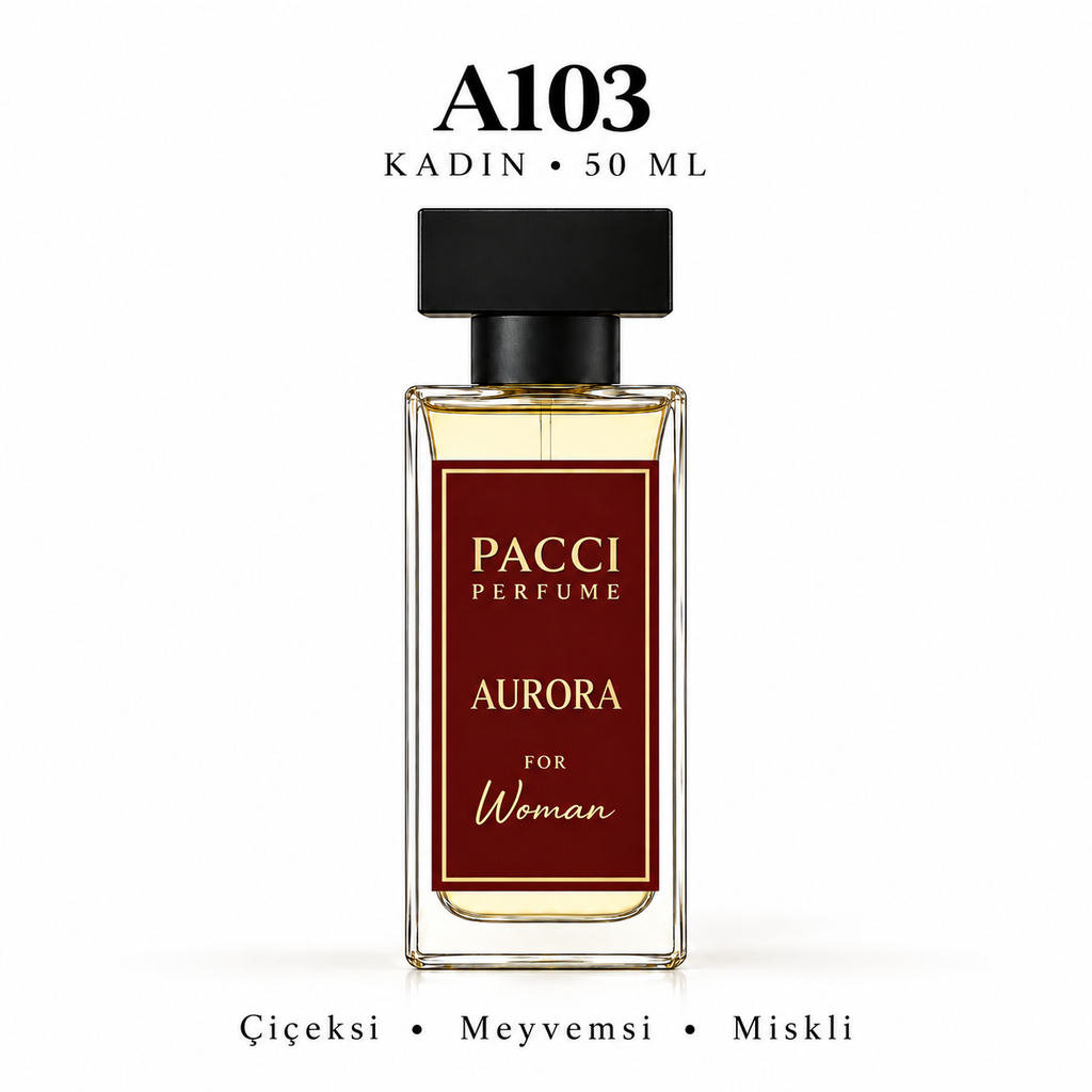 PACCI A103 Kadın Parfümü 50 ML – Çiçeksi • Meyvemsi • Miskli