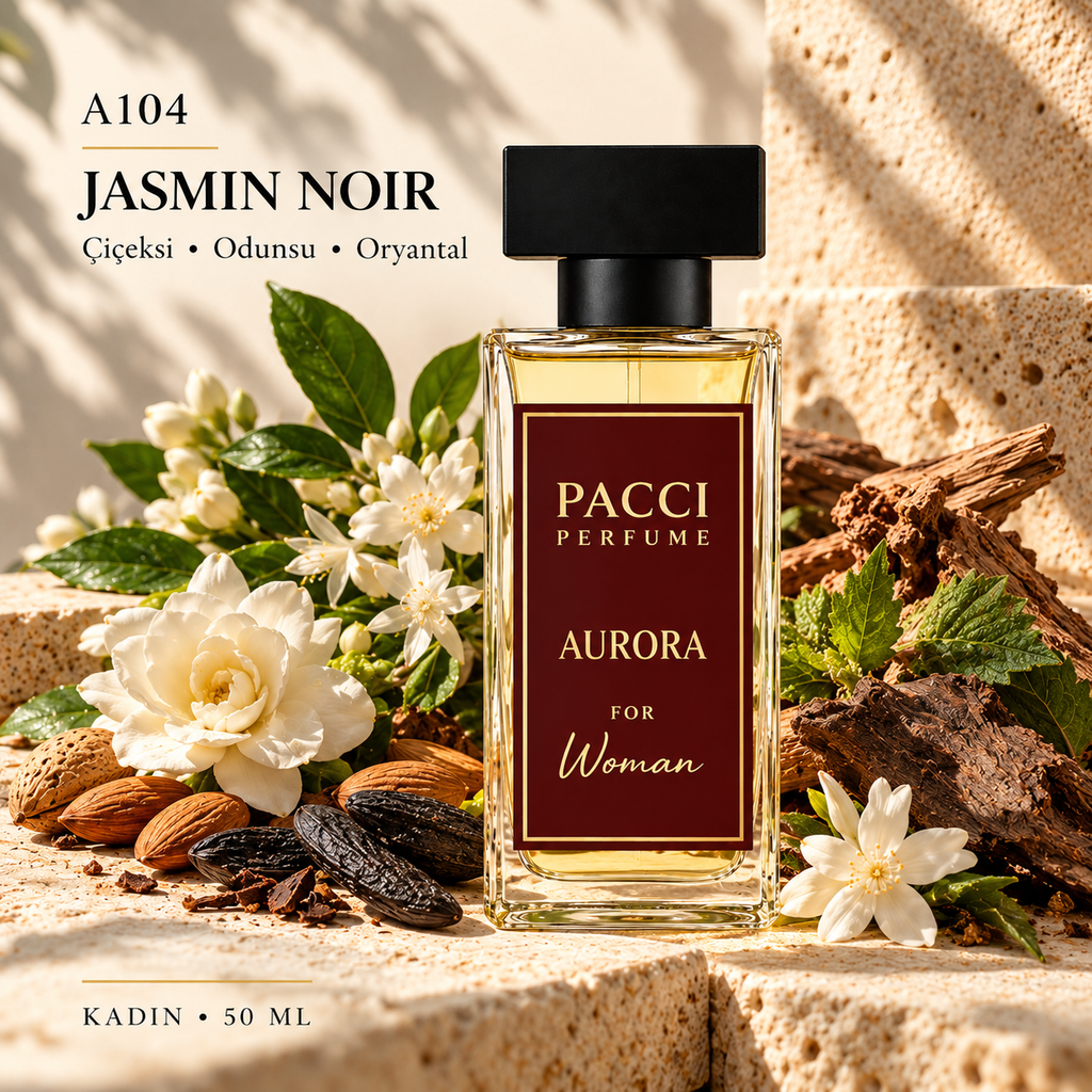 Bvlgari Jasmin Noir esintili PACCI A104 kadın parfümü 50 ML