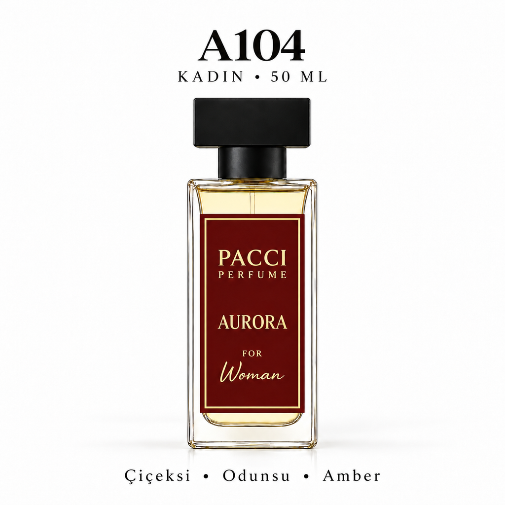 PACCI A104 Kadın Parfümü 50 ML – Çiçeksi • Odunsu • Amber