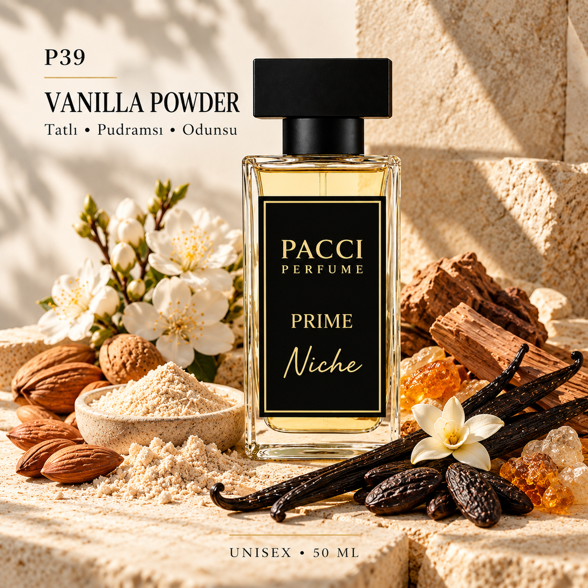 Matière Première Vanilla Powder esintili PACCI P39 niche unisex parfüm 50 ML