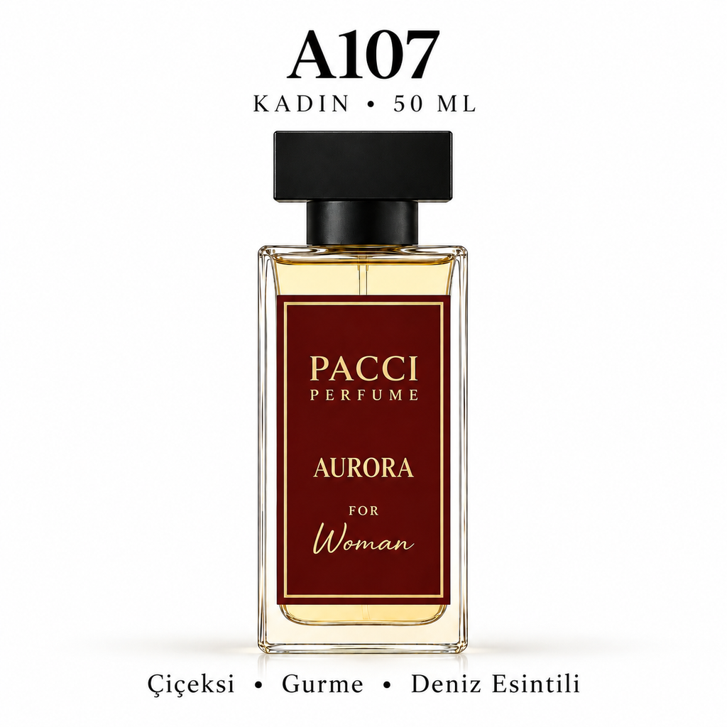 PACCI A107 Kadın Parfümü 50 ML – Çiçeksi • Gurme • Deniz Esintili