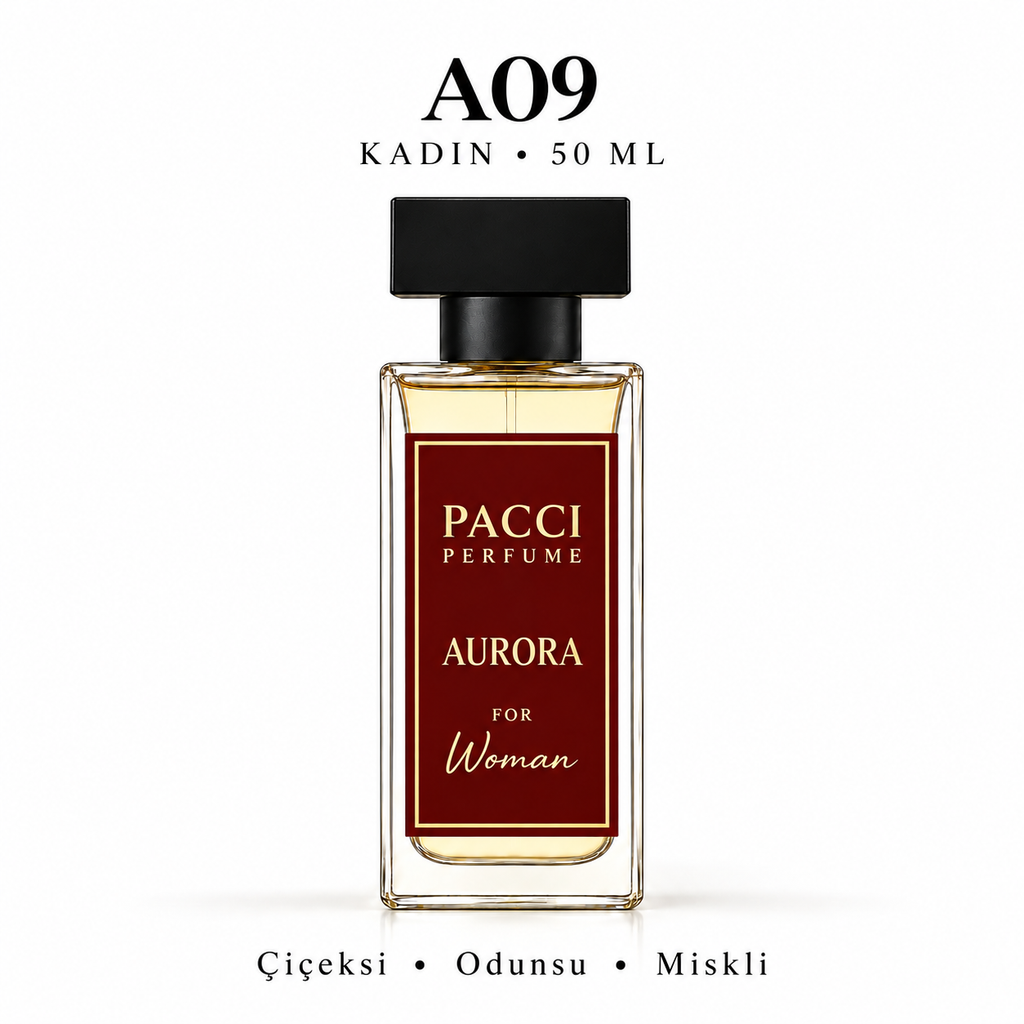 PACCI A09 Kadın Parfümü 50 ML – Çiçeksi • Odunsu • Miskli