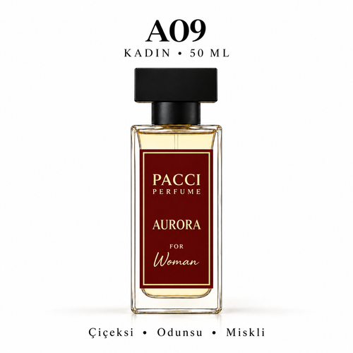 PACCI A09 Kadın Parfümü 50 ML – Çiçeksi • Odunsu • Miskli