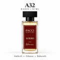 PACCI A32 Kadın Parfümü 50 ML – Amberli • Odunsu • Baharatlı
