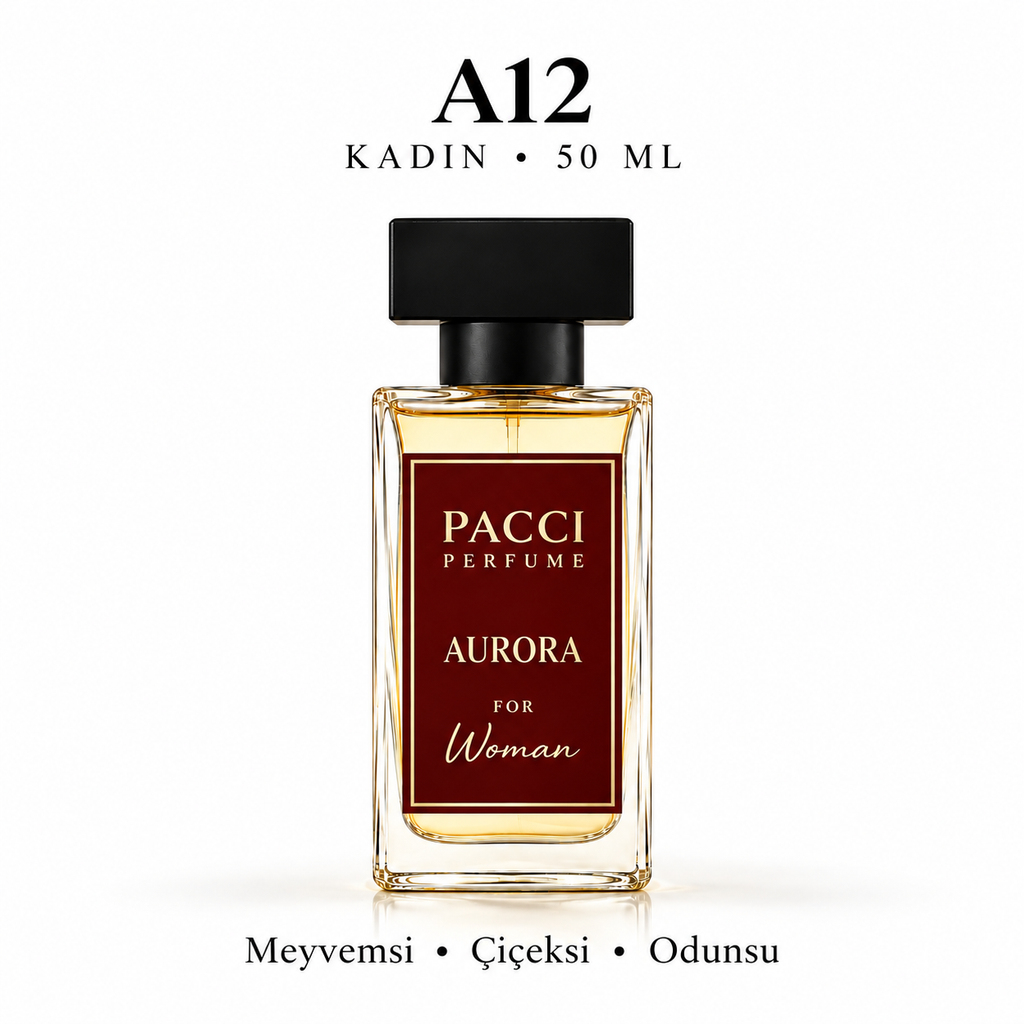 PACCI A12 Kadın Parfümü 50 ML – Meyvemsi • Çiçeksi • Odunsu