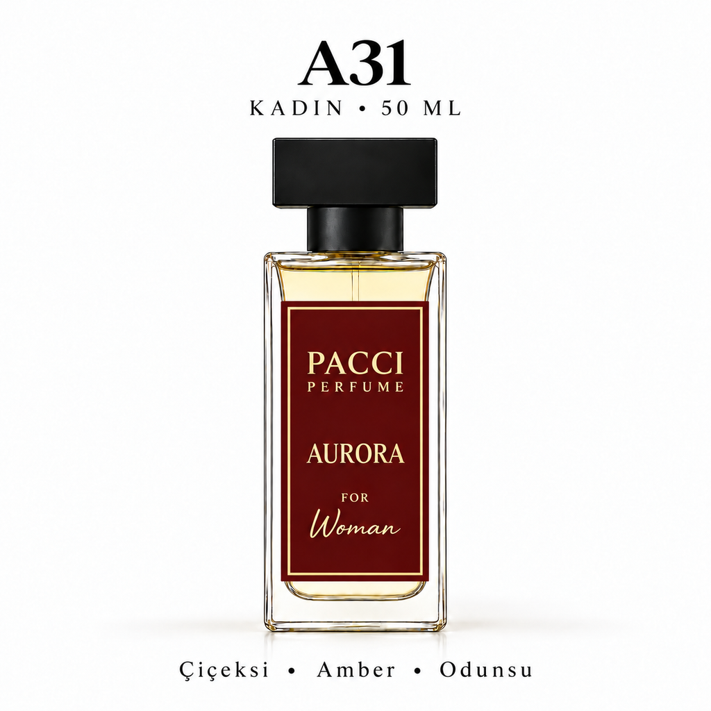 PACCI A31 Kadın Parfümü 50 ML – Çiçeksi • Amber • Odunsu