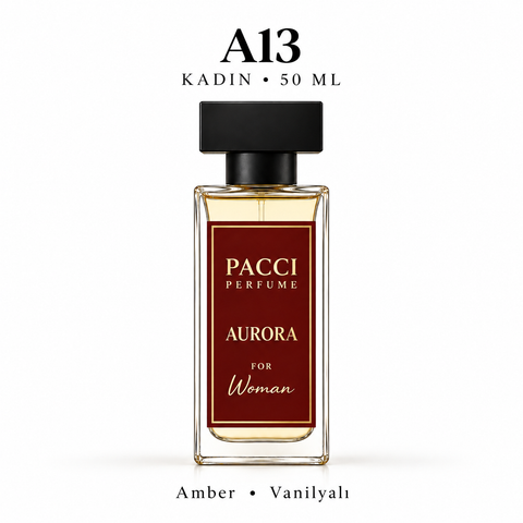 PACCI A13 Kadın Parfümü 50 ML – Amber • Vanilyalı