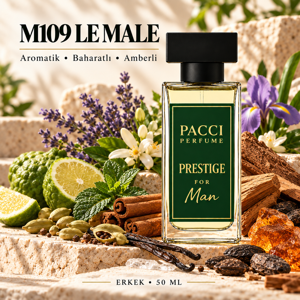 Le Male Le Parfum esintili PACCI M109 erkek parfümü 50 ML