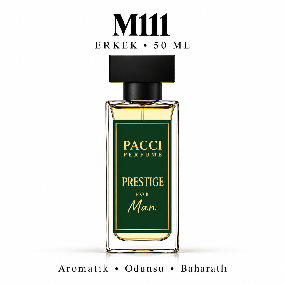 PACCI M111 Erkek Parfümü 50 ML – Aromatik • Odunsu • Baharatlı
