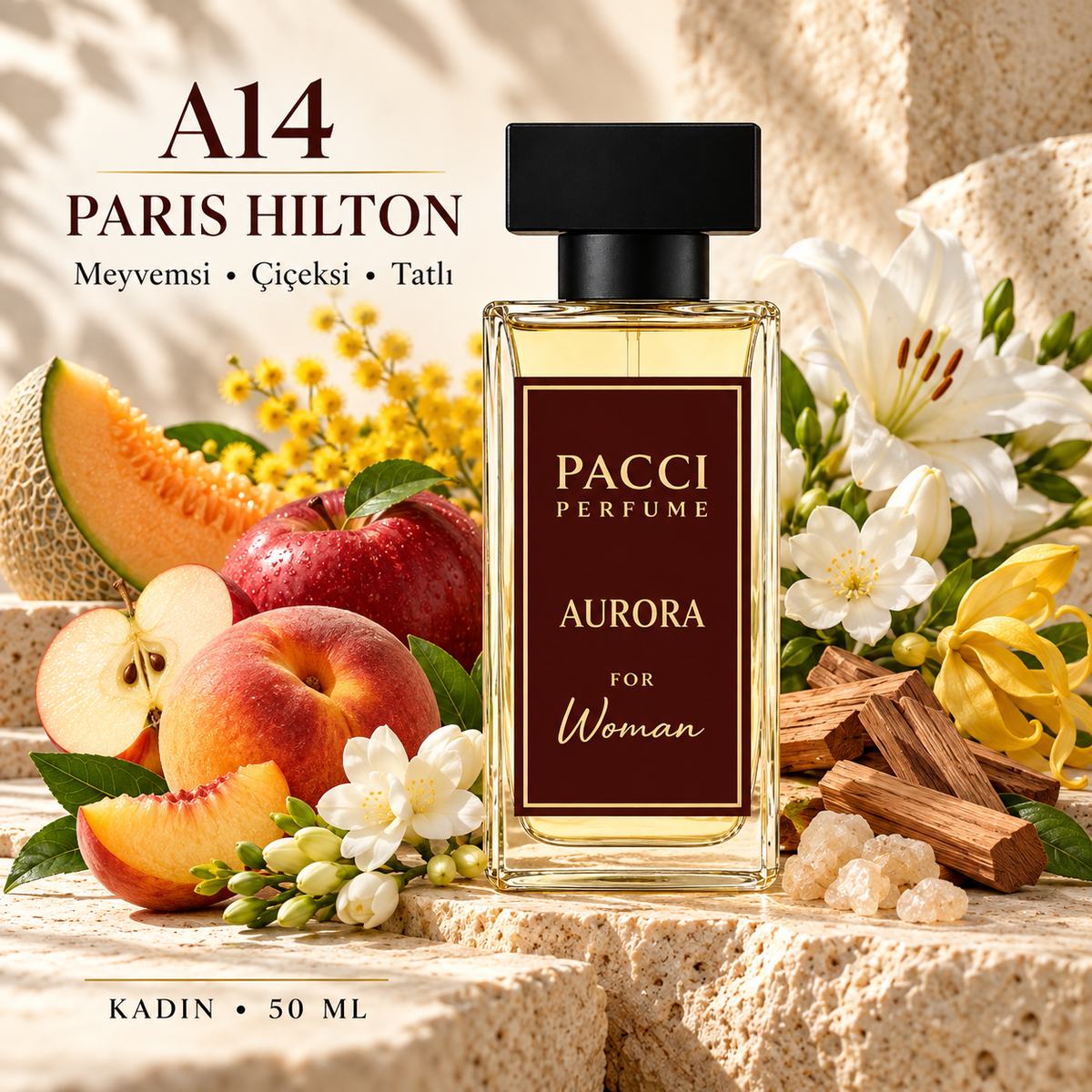 Paris Hilton esintili PACCI A14 kadın parfümü 50 ML