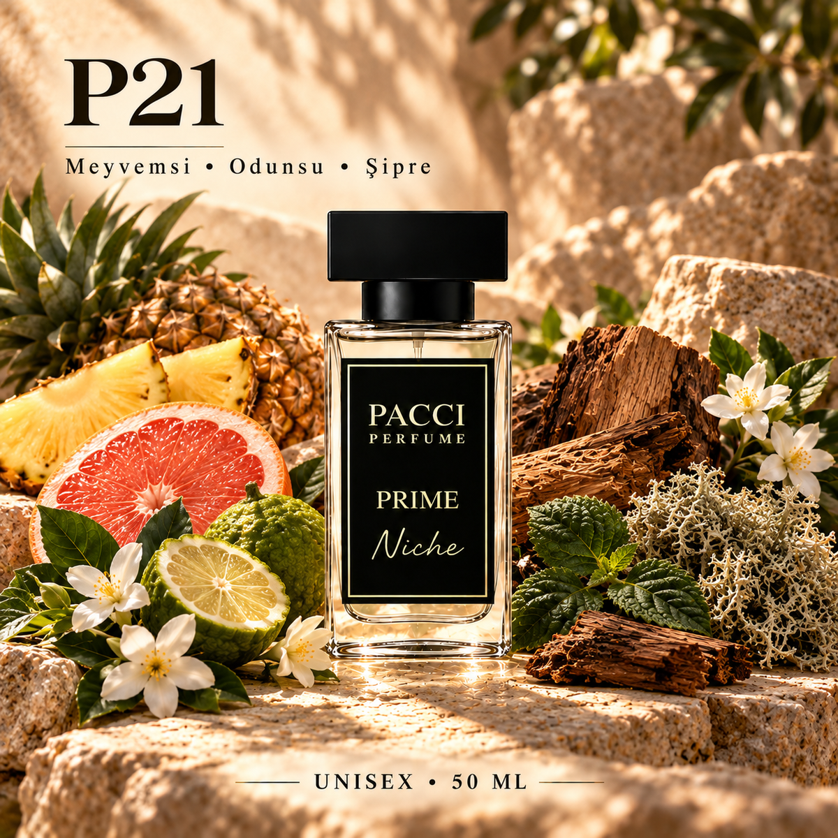 Nishane Hacivat esintili PACCI P21 niche unisex parfüm 50 ML