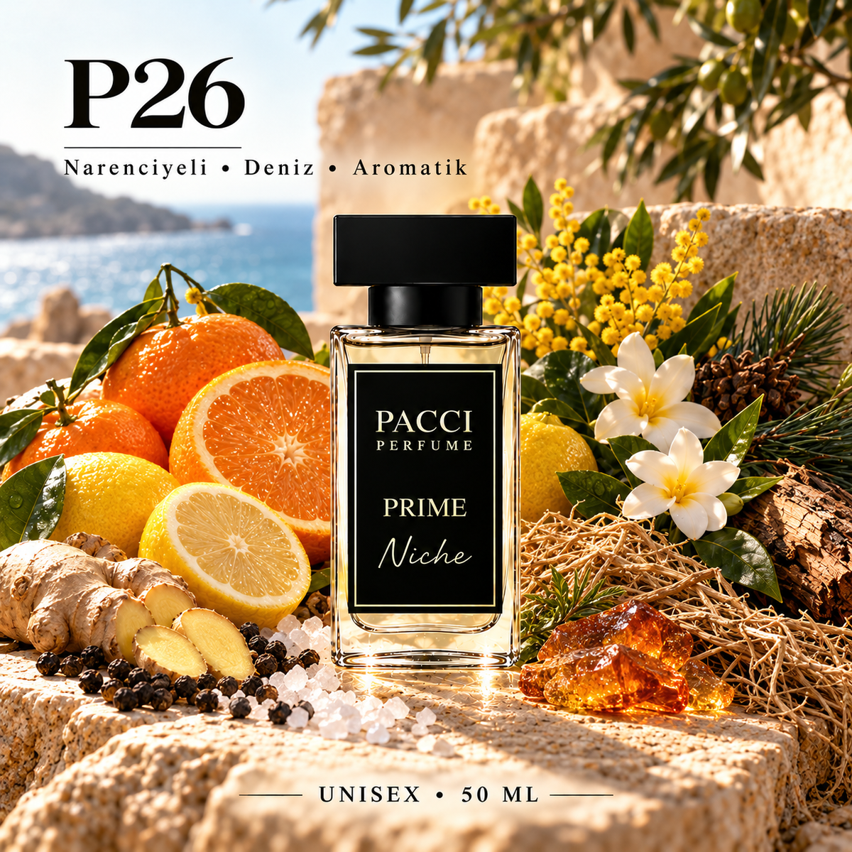 Mancera French Riviera esintili PACCI P26 niche unisex parfüm 50 ML