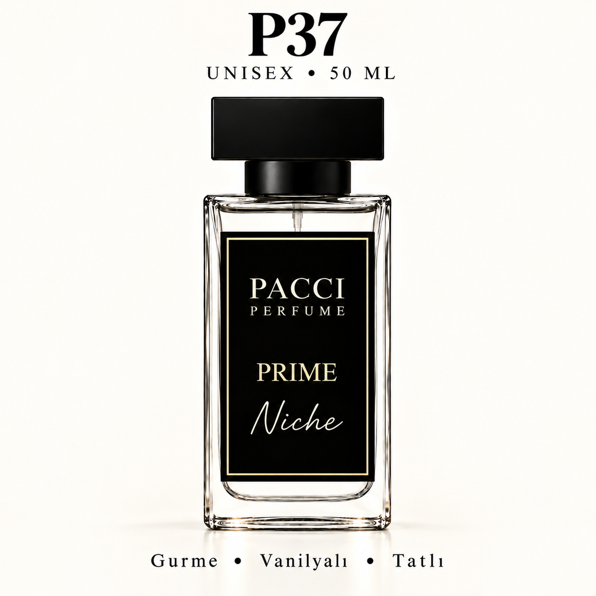 PACCI P37 Niche Unisex Parfüm 50 ML – Gurme • Vanilyalı • Tatlı