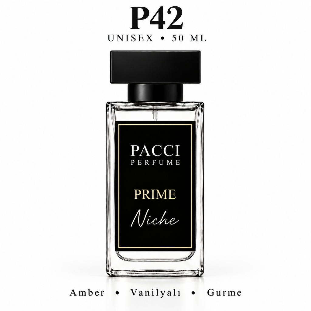 PACCI P42 Niche Unisex Parfüm 50 ML – Gurme • Vanilyalı • Amber