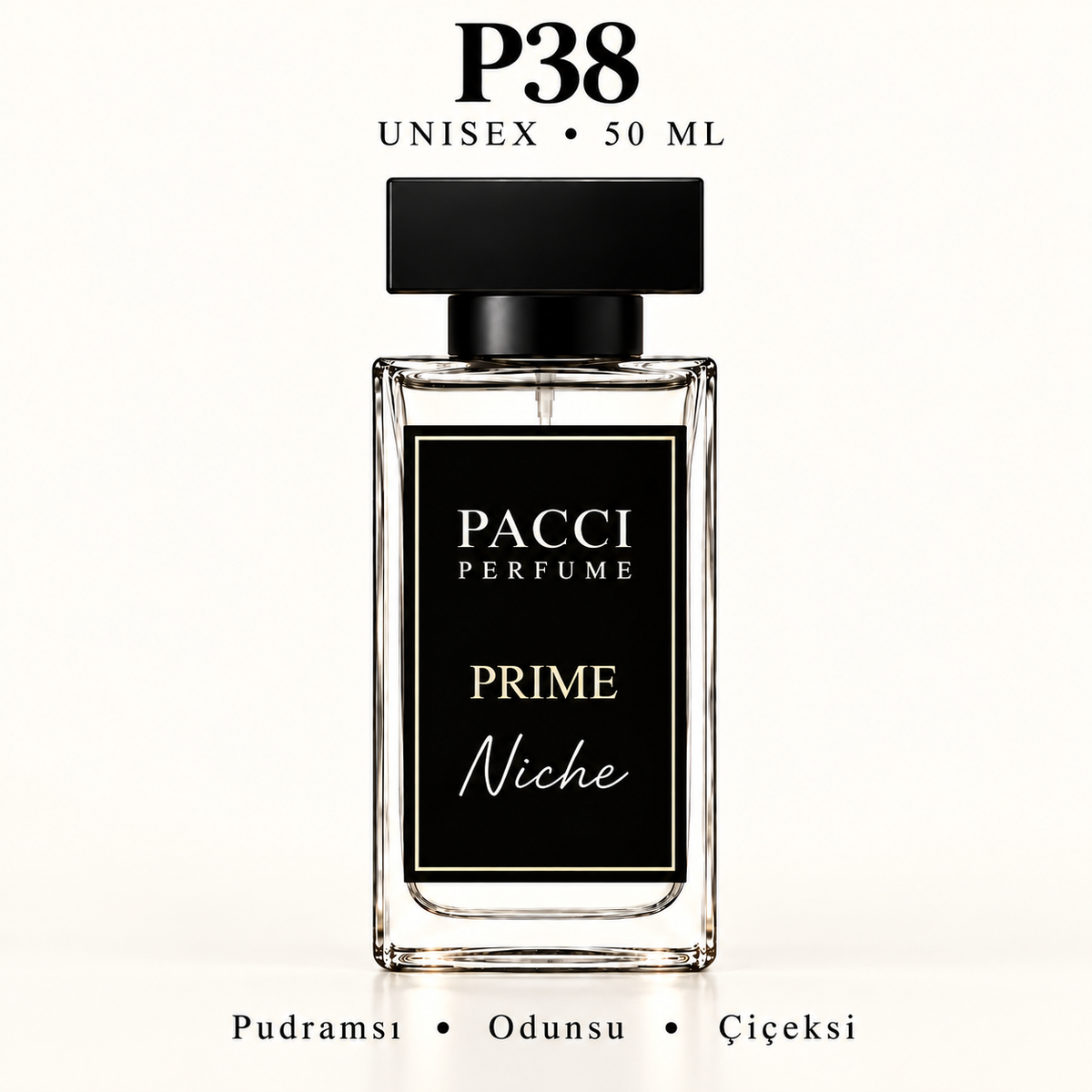 PACCI P38 Niche Unisex Parfüm 50 ML – Pudramsı • Odunsu • Aromatik