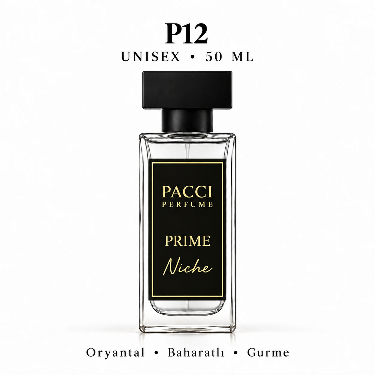 PACCI P12 Niche Unisex Parfüm 50 ML – Tütün • Vanilyalı • Baharatlı