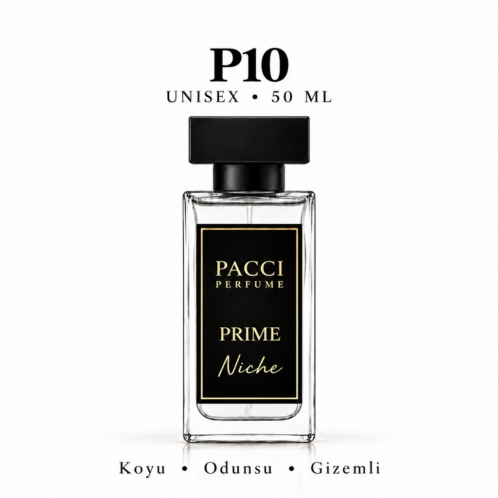 PACCI P10 Niche Unisex Parfüm 50 ML – Odunsu • Amber • Dumanlı