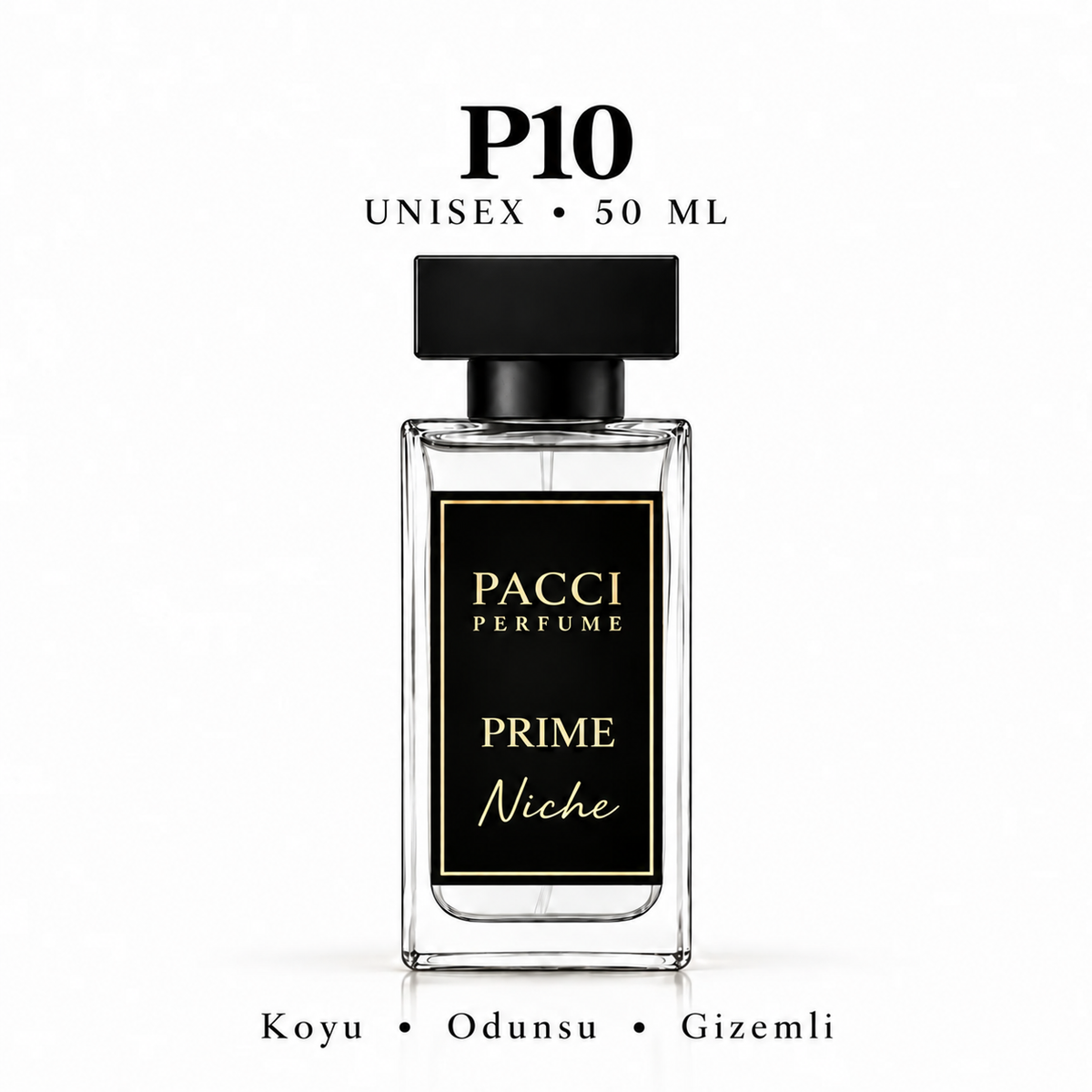 PACCI P10 Niche Unisex Parfüm 50 ML – Odunsu • Amber • Dumanlı