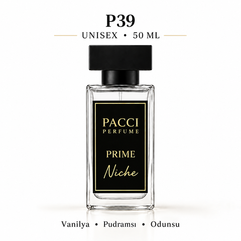 PACCI P39 Niche Unisex Parfüm 50 ML – Odunsu • Vanilyalı • Pudramsı
