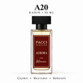 PACCI A20 Kadın Parfümü 50 ML – Çiçeksi • Meyvemsi • Baharatlı