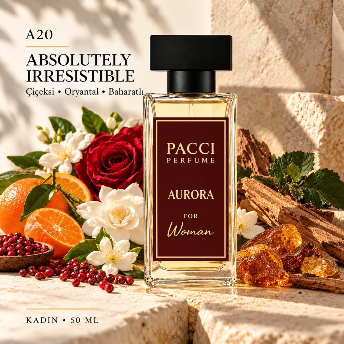 Givenchy Absolutely Irresistible esintili PACCI A20 kadın parfümü 50 ML
